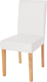 thumbnail of Décoshop26 - Esszimmer-/Küchenstuhl aus mattweißem Kunststoff mit hellen Holzbeinen 04_0002337