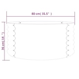 thumbnail of vidaXL Pflanzkübel Verzinkter Stahl 80x80x36 cm Silber