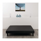 thumbnail of Sommier Tapissier A Lattes 140 X 190 - Bois Massif Noir + Pieds - Finlandek Rakenne