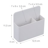 thumbnail of Relaxdays Stiftehalter 2er Set, magnetisch, Büro Organizer, HBT: 11,5x12,5x4 cm, Magnetwandzubehör, Stifteköcher, weiß