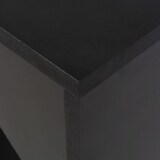 thumbnail of Bartisch mit abnehmbarer Ablage, Schwarz, 138 x 39 x 110 cm, festes Orion-Modell