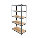 thumbnail of aro Étagère pour charges lourdes, métal, 90 x 45 x 180 cm, 5 étagères, capacité de charge de 175 kg par étagère, système de montage, gris