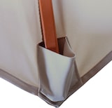 thumbnail of Sonnenschirm Florida, Gartenschirm Marktschirm, Ø 3,5m Polyester/Holz 7kg ~ creme