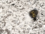 thumbnail of Mini Konfetti Kanone Push Pop silber