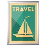 thumbnail of Wandprospekthalter VT720415370 A4 Klapprahmen silber