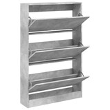 thumbnail of vidaXL Schuhschrank Betongrau 80x21x125,5 cm Holzwerkstoff