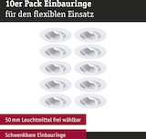 thumbnail of Paulmann Einbauleuchte 10er-Set schwenkbar  rund 90mm 30° GU10 max. 10x10W  230V dimmbar  Weiß 92115