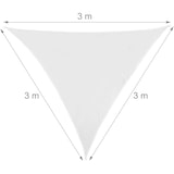 thumbnail of Helloshop26 - Voile d'ombrage triangle 3 x 3 x 3 m blanc 13_0002938