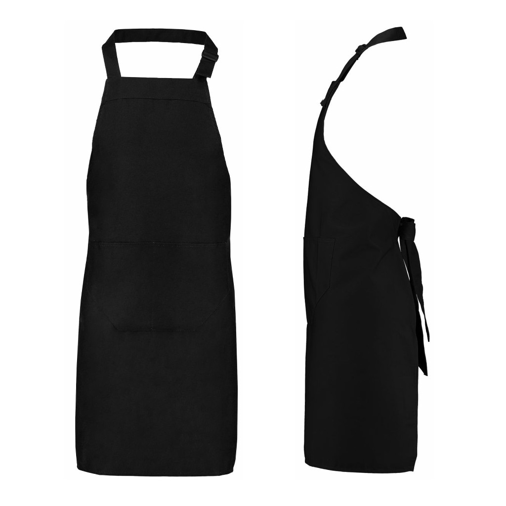 Benza Schort Keukenschort - Zwart  - 75 x 85 cm - 10 stuks