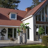 thumbnail of Now's Home - Set2 pots ronds en fibre d'argile taupe d40xht80 et d55xht110cm faro