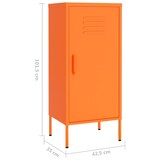 thumbnail of vidaXL Lagerschrank Orange 42,5x35x101,5 cm Stahl