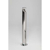 thumbnail of PROREGAL Aschersäule mit Schutzdach und Abstreifblech | HxBxT 103x20x20cm | Edelstahl poliert | Ascher Aschenbecher