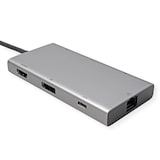 thumbnail of VALUE USB Typ C Dockingstation, HDMI+DP 4K60, 3x USB 3.2Gen1 (1x C + 2x A), 1x PD, 1x RJ45