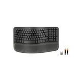 thumbnail of Teclado Aleman Logitech Wave Keys For Business Rf Wireless + Bluetooth Qwertz Grafito