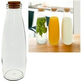 thumbnail of Hoogwaardige Serveerfles van glas met kurk - 500 ml - 8 Stuks