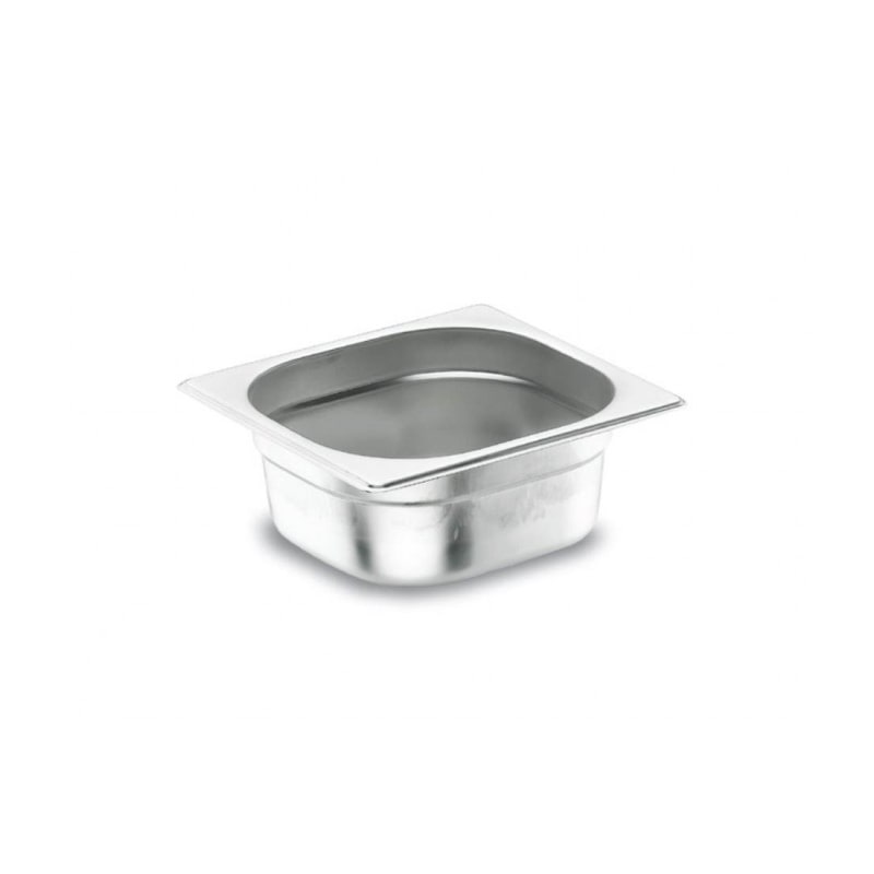Vassoio Lacor gastronorm GN 1/4 acciaio inox AISI 200, 2 cm 0,6 L