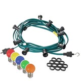 thumbnail of Illu- Party Lichterkette Außenlichterkette 40m grün 40 bunte LED Kugellampen