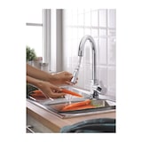 thumbnail of Grohe Robinet De Cuisine évier Feel, Douchette Extractible, Rotation 360°, Bec En U, Inverseur 2 Jets, Mitigeur Cuisine 314860
