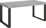 thumbnail of Ausziehbarer Tisch 200/460x90 cm Tecno-Beton mit anthrazitfarbenen Beinen