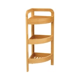 thumbnail of Estante de canto em bambu com 3 níveis Canoply 61x23x23cm Natural Thinia Home