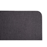 thumbnail of Akustik-Tischtrennwand | HxBxT 60x120x2 cm | doppelwandig Stoff Braun-Grau | Büro-Sichtschutz Schreibtisch Pinnwand