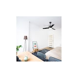 thumbnail of Ventilador Techo Bora 70W 118cm Negro/Madera luz led