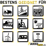 thumbnail of Yuasa Blei-Akku REC22-12I Pb 12V 22Ah Zyklenfest, M5 Innengewinde