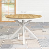 thumbnail of Outsunny-Gartentisch-Ø118 x 74H cm-Teak