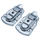 thumbnail of HMF 14985-09 Spannverschluss mit Schloss, 2 Stück, 45 x 75 mm, Silber verzinkt