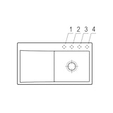 thumbnail of Villeroy&Boch Spülbecken mit Abtropffläche links, Subway Style 50 flat Ivory Beige 88x49cm, Handbetätigung