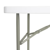 thumbnail of Mesa plegable rectangular Bolero blanca, 122 cm