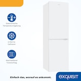 thumbnail of Exquisit Kühl-Gefrierkombination, Kühlschrank mit Gefrierfach, 247 Liter, Nofrost, 4-Sterne-Gefrierfach, 4 Ablagen, KGC250-85-NF-040D weiss