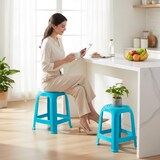 thumbnail of 4X Taburetes Silla de plástico COSHANO Asiento apilable de color Azul
