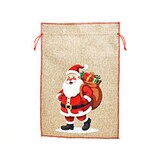 thumbnail of Nikolaussack Weihnachtssack Geschenkesack mit Weihnachtsmann Motiv, 350x500mm, Rot, 1 Stück