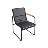 thumbnail of Lounge Sessel Gartenstuhl Gartenmöbel Stahl schwarz Metallrahmen