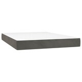 thumbnail of vidaXL Boxspringbett mit Matratze & LED Dunkelgrau 140x200 cm Samt