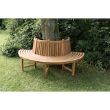 thumbnail of 180° Baumbank Male mit Rückenlehne aus Teak braun