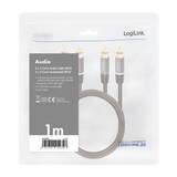 thumbnail of LogiLink Stereo Cinch Audio Kabel, 2 x 2 Cinch Stecker, 1m  1 Stück