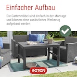 thumbnail of Allibert Loungeset Victoria Monaco mit Tisch Lyon anthrazit - Premium - Rattanoptik, wetterfest