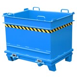 thumbnail of Baustoffcontainer BC 1000 lackiert RAL5012 Lichtblau Stapler Anbaugerät