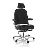 thumbnail of Silla de oficina / sillón ejecutivo 24 HOURS F cuero negro hjh OFFICE