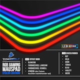 thumbnail of Titanwolf RGB Gaming Mauspad, Mousepad XL 800 x 300mm verbessert Präzision & Geschwindigkeit, Epsilon