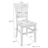 thumbnail of Klassischer weißer Holzstuhl aus massiver Kiefer V-90.71-27W