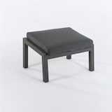 thumbnail of Apoio para os pés do exterior, alumínio reforçado antracite e almofada cinza