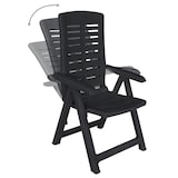 thumbnail of vidaXL 9-delige kunststof tuinset antraciet