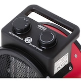 thumbnail of Camry CR7743 Aquecedor Ventilador Portátil Cerâmico, 2 níveis de potência, Termóstato Automático, Vermelho preto, 2400W