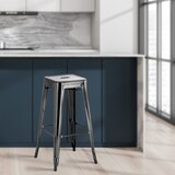 thumbnail of CHEFGASTRO 2er Set Barhocker PALAU HxBxT 76x43x43cm Metall Schwarz Barstuhl