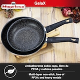 thumbnail of Magefesa Deep Galax - Juego de Sartenes 18 + 26cm, Acero Inoxidable, Libre de PFOA y Metales Pesados, Antiadherente Efecto Piedra, Induccion