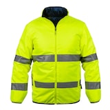 thumbnail of Chaqueta de seguridad invernal de alta visibilidad Talla M Reversible Amarillo/negro 2en1Bandas reflectantes VITO