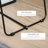 thumbnail of HOMCOM Espelho de Pé Espelho de Corpo Inteiro de Liga de Alumínio com 2 Formas de Utilização 50x161,5x2 cm Preto